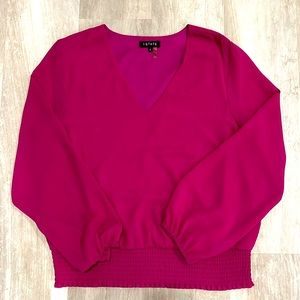 1. State Elastic Bottom Blouse